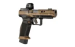 Century Arms Canik TTI Combat Handgun 9mm Luger 18rd Magazines (2) 4.6" Barrel Black and Bronze with Mecanik M03 Optic