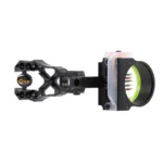 Pure Archery Group Black Gold Rush Archery Sight 5 .019 Pins 4" Dovetail with 3rd Axis Micro .019 RH Black - alternate view 6