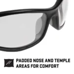 The Allen Company Inc. Allen ULTRX Sync Safety Glasses Black with Clear Lenses - alternate view 6