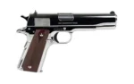 Colt Manufacturing Colt 1911 Gov't Handgun .38 Super 9rd Magazine 5" Barrel Polished Stainless with Wood Grips - alternate