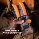 Outdoor Edge WildBone Two-Knife Combo with Sharpener 5" Boning Blade & 4" Skinner Blade Orange - alternate view 7