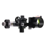 Pure Archery Group Black Gold Pro Dual Track 2 Pin Vertical 4" Dovetail Scope .019 RH - alternate view 7