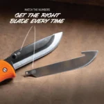 Outdoor Edge RazorPro L Replaceable Blade Hunting Knife 3-1/2" Drop Point Blade Black - alternate view 7