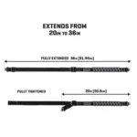 The Allen Company Inc. Allen Trak Traction Web Rifle Sling 36" Black Grey - alternate view 8