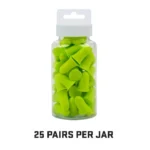 The Allen Company Inc. Allen ULTRX Tapered Foam Ear Plugs 32dB Lime 25 Pairs Jar - alternate view 8