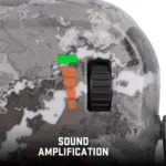 The Allen Company Inc. Allen ULTRX Bionic Electronic Ear Muffs 22dB Veil Tac Grey Camo - alternate view 9