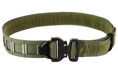 GBRS Group Assaulter Belt System V3, ranger green front view with black buckle
