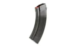 Global Ordnance GO MAG AK black extended curved steel magazine, angled side view