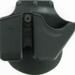 Fobus for Glock/H&K Roto Handcuff/Magazine Holster, black paddle holster in front view