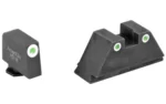 Ameriglo Amerigo Custom Combination Tall Suppressor Height Set - All Glock Models Except 42 43 / Front Tritium - Green /