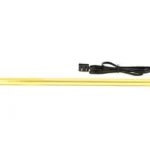 AOB GoldenRod Dehumidifier Rod, yellow side view with black end caps and power cord