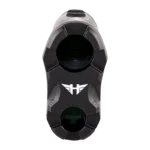 Gsm Halo XLR1600 black rangefinder, front view showing two circular lenses