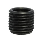 GrovTec HD Push Button Swivel Base, black threaded cylindrical base in angled view