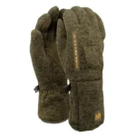 Gsm Muddy Nucleus Heated Midweight Glove, brown clay pair with textured palms and long cuffs