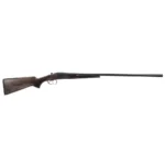 Heritage Badlander Shotgun, left-side view with dark twin barrels and brown wood stock
