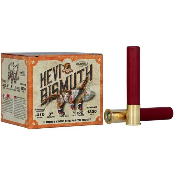 Environ Metal Inc HEVI-Shot Hevi-Bismuth Upland Shotshells .410 3" 9/16oz 1300 fps #5 25/ct