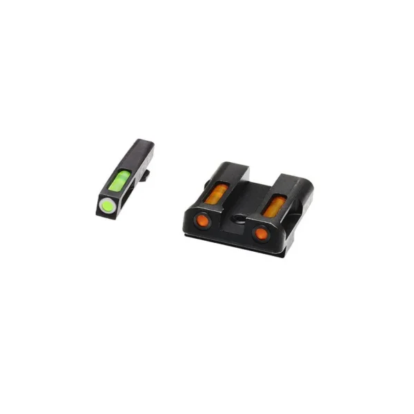 North Pass Ltd. Hiviz HIVIZ LiteWave H3 sight orange/Green Litepipes w/White front ring Glock models chambered in 45 ACP 45