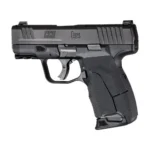 Hogue Wrapter H&K CC9 adhesive grip, black rubber block texture shown installed in side view