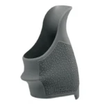 Hogue HandAll Beavertail grip sleeve, slate grey angled view with textured sides