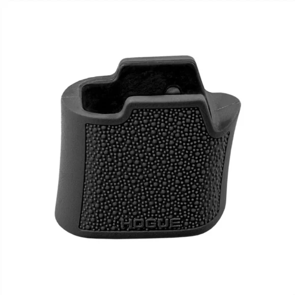 Hogue Overmolded Rubber Magazine Extended Base Pad, black front view with textured face