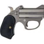 Bond Arms Honey B Handgun, right-side view of stainless derringer with black textured grip