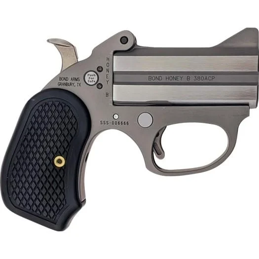 Bond Arms Inc. Bond Arms Honey B Handgun .22 Mag 2rd Capacity 3" Barrel Stainless Steel with Black Grips