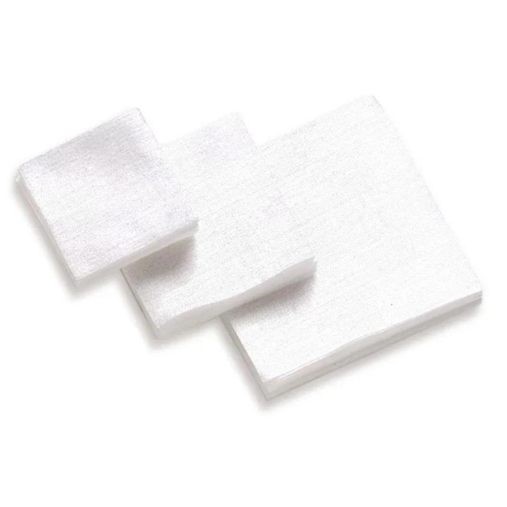 hoppes-cleaning-patch-270-35-primary Hoppe's HOPPES CLNG PATCH 270-35 50/BAG, angled view of stacked white square patches