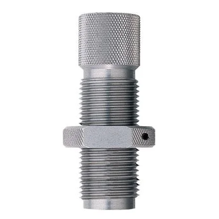 hornady-custom-grade-series-v-expander-die-350-leg-primary Hornady Custom Grade Series V Expander Die silver threaded die with knurled top, front view