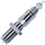 Hornady Match Grade Full-Length Sizer Die, silver die cutaway with visible internal parts