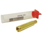 Hornady Reloading Lock-n-load 222 REM MAG Modified Case, brass case and clear tube, angled view