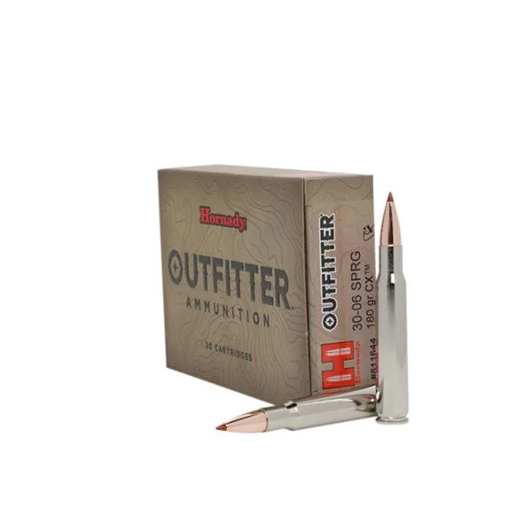 Hornady Mfg Hornady Outfitter Rifle Ammunition .30-06 SPRG 180gr CX OTF 2600 fps 20/ct