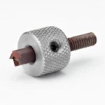 Hornady Primer Pocket Uniformer, angled view with silver knurled body, cutter and threaded shaft