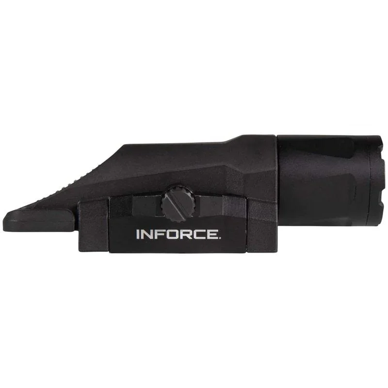 inforce-wml-gen-3-weapon-light-primary-1 INFORCE WML WHT/IR GEN 3, black weapon light in left-side view