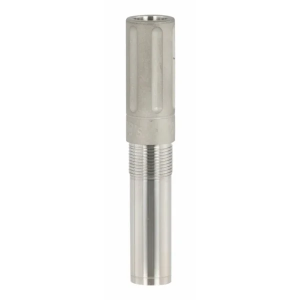Jeb's Head Hunter Turkey Extra Full Non Ported Choke Tube, silver front view with threaded body