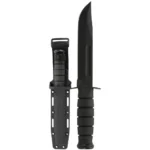 Ka-Bar Knives Inc. Ka-Bar Ka-Bar Fixed Knife 7" Clip Point Blade Black with Sheath - alternate view 2