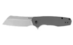 Kershaw Knives Kershaw Wharf Folding Knife 2-4/5" Cleaver Blade Grey - alternate view 3