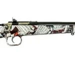 Keystone Sporting Arms KSA CRICKETT G2, right-side view with patterned stock and black barrel