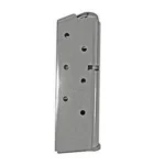 Kimber Micro stainless steel magazine, left side view with witness holes