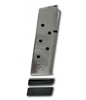 kimpro-tac-mag-1911-45-acp-7rd-magazine-primary Kimber KimPro Tac-Mag 1911 Magazine stainless magazine with two black base pads