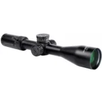 KONUS Fearless 4x-16x50mm Rifle Scope, black angled side view with adjustment turrets