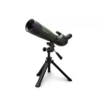 Konus Konuspot-65 Zoom Spotting Scope, green angled side view mounted on black tripod