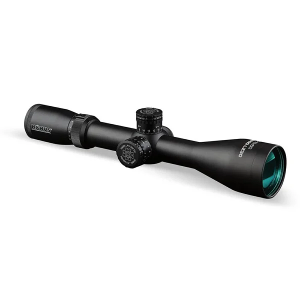 Konus KonusPro LZ30 Rifle Scope, black side view with adjustment turrets and large objective