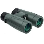 Konus W.A. Regent-HD Binocular, green angled front view with twin objective lenses