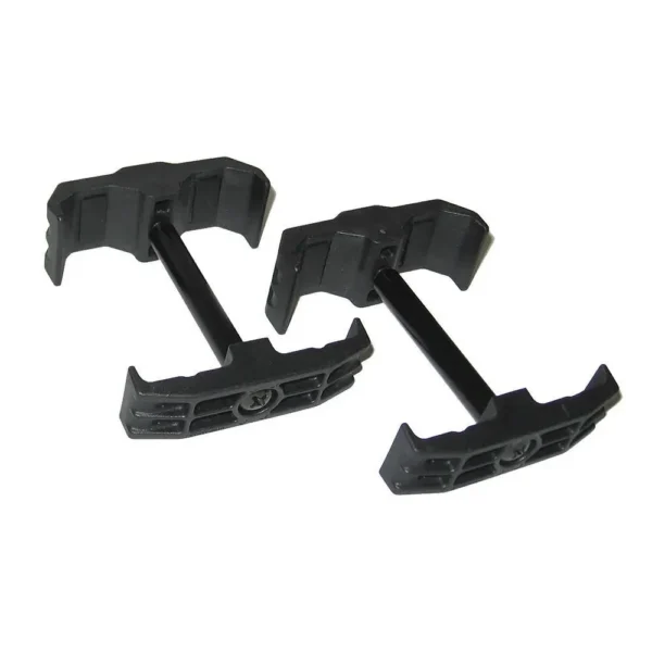 LANCER MAGAZINE COUPLER/CINCH black angled view showing two open couplers with locking arms