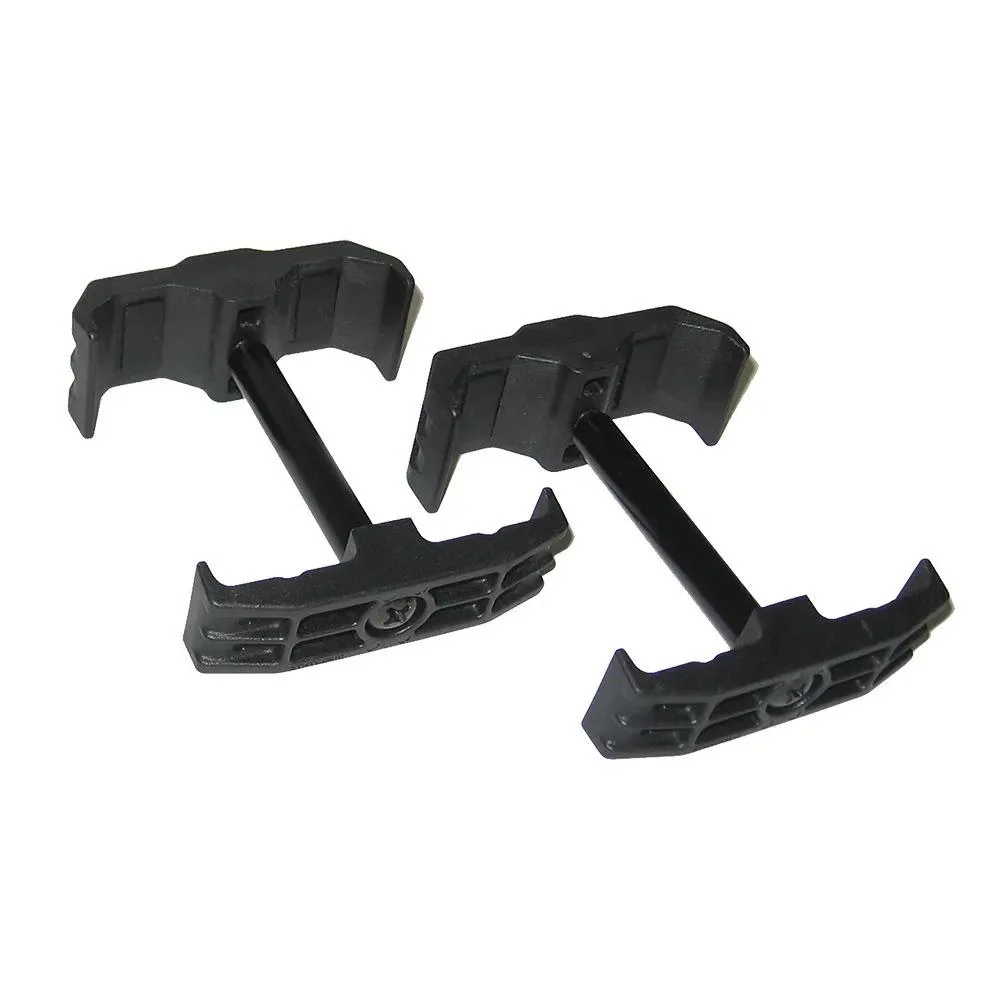lancer-magazine-coupler-black-primary-1 LANCER MAGAZINE COUPLER/CINCH black angled view showing two open couplers with locking arms