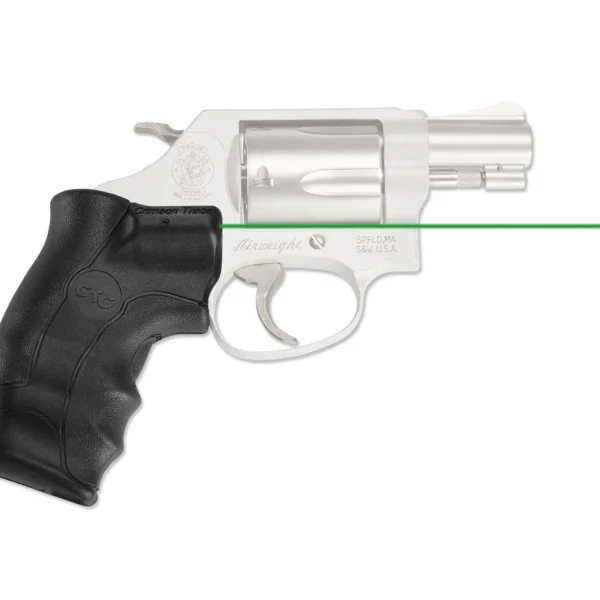 Crimson Trace Corporation Lasergrips Laser Sight with Green Laser for S&W J-Frame Round Butt Revolvers