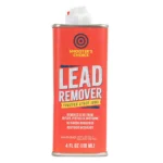 Shooters Choice Lead Remover 4oz, red metal can with white cap, front view