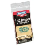 Birchwood Casey Lead Remover & Polish Cloth in clear retail package, front view