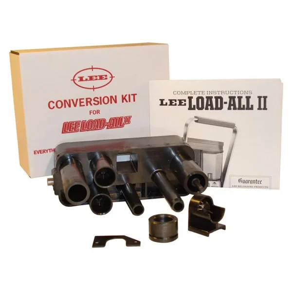 Lee Load-All II Conversion Kit with box, instruction sheet and black conversion parts
