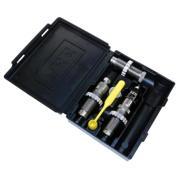 Lee 30/06 Springfield Pacesetter 3-Die Set, dies and yellow scoop in open black case